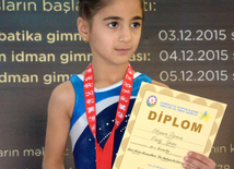 Bakıda qadın idman gimnastikası üzrə akrobatların çoxnövçülükdə yarışı başa çatıb. Azərbaycan, 4 dekabr 2015